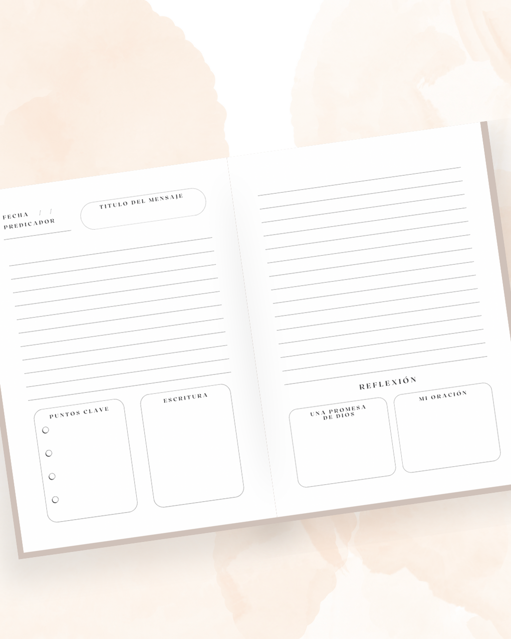 Notas del Sermón — Floral Moderno