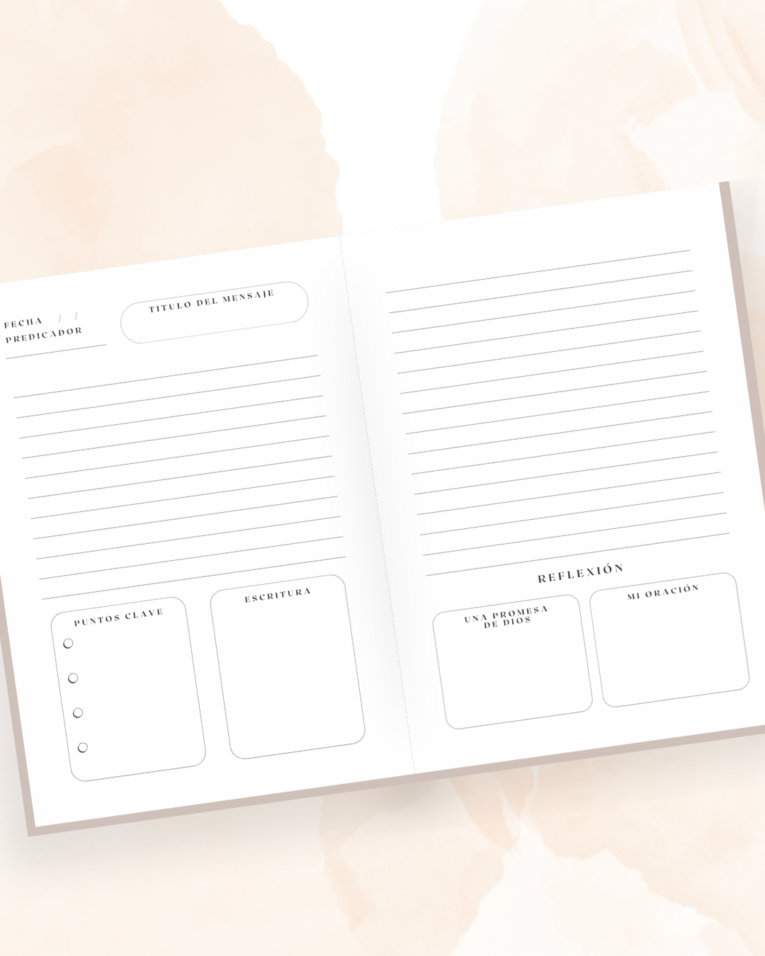 Notas del Sermón — Floral Moderno