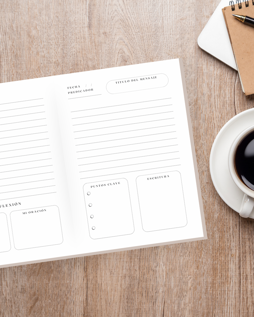 Notas del Sermón — Floral Moderno