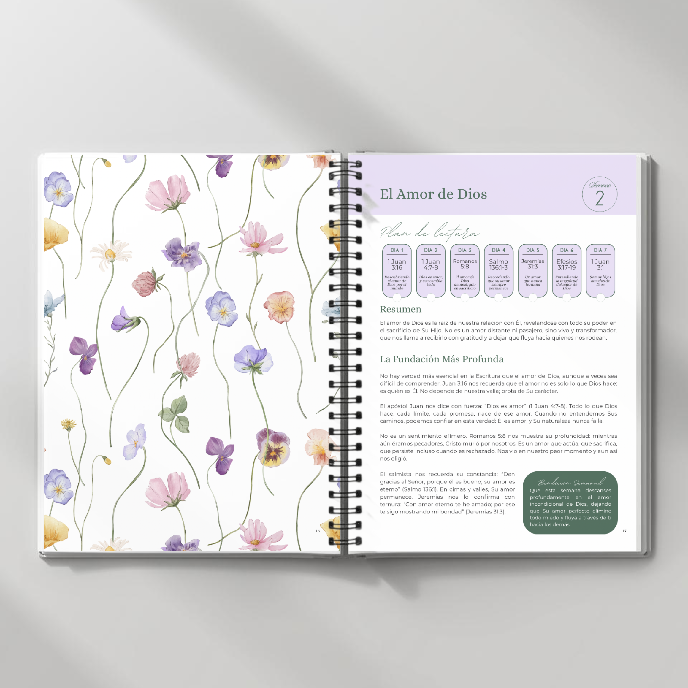 La Biblia En Un Año - Edición Floral